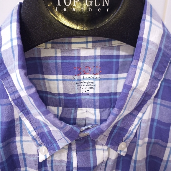 Men's purple izod button down - Picture 2 of 5